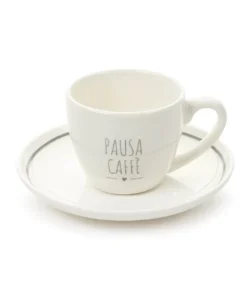 Alternative view of Tazzina caffè in porcellana con piattino My home