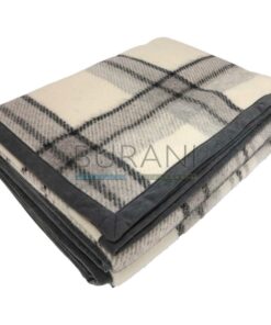 Alternative view of Coperta Lanerossi Marzotto Marta check matrimoniale gr.380mq2 lana vergine 100%