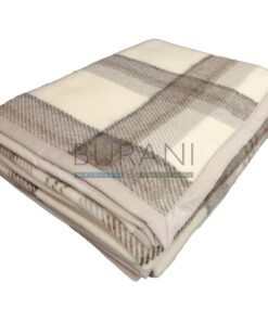 Coperta Lanerossi Marzotto Marta check gr.380mq2 lana vergine 100%