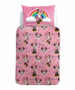 Copripiumino piazza mezzo Minnie Rainbow