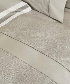 lenzuolo raso matrimoniale Fazzini Sashiko 0 tortora