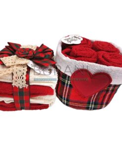 Cestino lavette natalizie