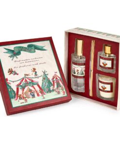 Confezione natalizia con profumatore spray + diffusore profumo ambiente + candela