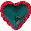 VAR. 2 -cuscino cuore frappa VERDE