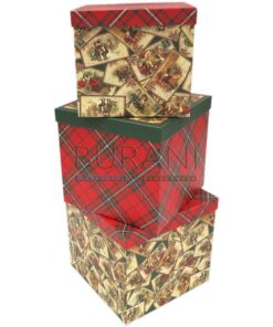 Set scatola quadrata - 3 scatole