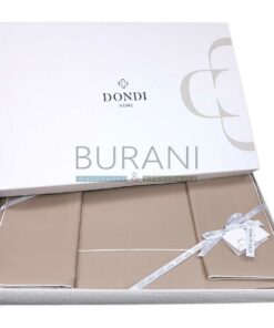 Lenzuolo matrimoniale raso Resort tortora Svad Dondi