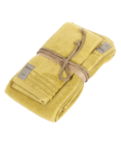 asciugamano con ospite Fazzini coccola senape