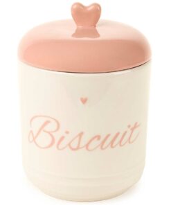 Biscottiera Petit amour bianco