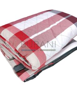 Copriletto trapuntato Bossi 7442 Birr matrimoniale tinto filo - primaverile