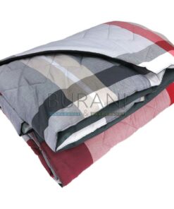 Copriletto trapuntato Bossi 7442 Birr matrimoniale tinto filo - primaverile