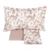 Lenzuolo copriletto percalle Fazzini Lunaria rosa 1