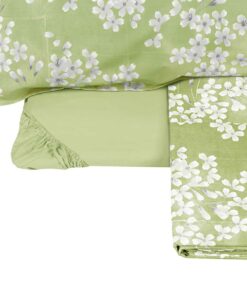 Lenzuolo percalle Fazzini kimono verde 3
