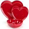 Piatto Cuore rosso servizio da 1 posto.2