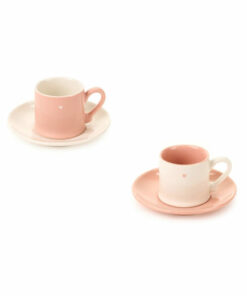 Tazzina caffe con piattino Petit amour - set 2 tazzine + 2 piattini