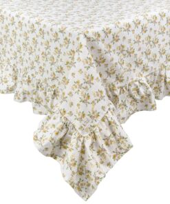 Tovaglia fiori Clarissa con balza