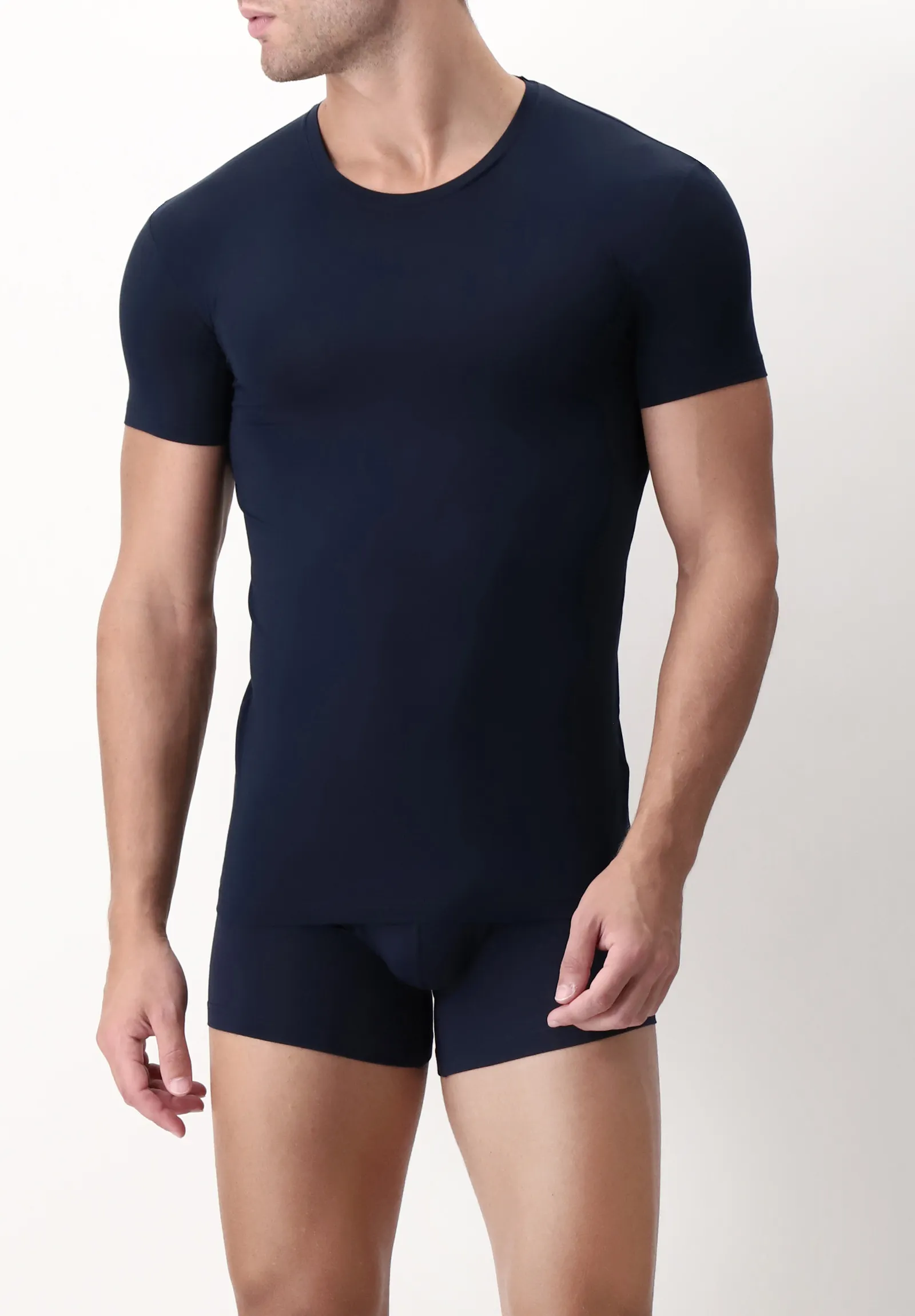 Maglietta uomo modal girocollo Perofil vprt00014 Blu