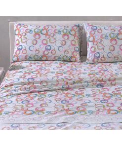 Lenzuola colorate offerta Caleffi Graphic iride