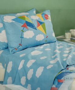 Lenzuolo cameretta bambino Caleffi Aquiloni azzurro