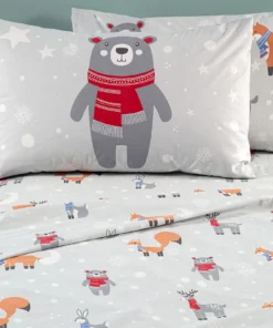 completo lenzuola cameretta Caleffi Teddy grigio .1