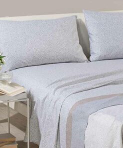 completo lenzuola sconto Caleffi avana grigio