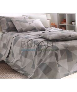 Lenzuola estive copriletto grigie