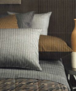 Lenzuolo matrimoniale raso Cambridge antracite