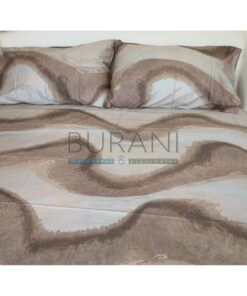 Set Copripiumino raso matrimoniale Iridiana sahara