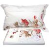 Lenzuolo Blumarine matrimoniale Florette corallo