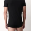 Maglia nera uomo scollo V cotone Perofil_3