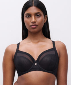 Reggiseno Chantelle nero con ferretto Romance covering c19xmo