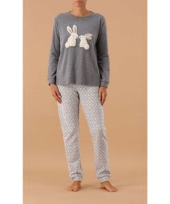 pigiama invernale da donna 6P85063 grigio Mariplayd