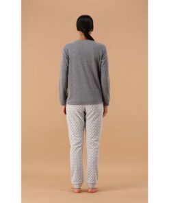 pigiama invernale da donna 6P85063 grigio Mariplayd
