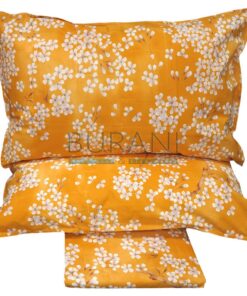 set Lenzuola Fazzini percalle Kimono zucca 4