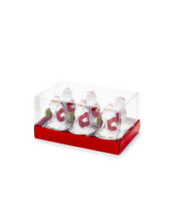 Candela segnaposto Babbo Natale alte