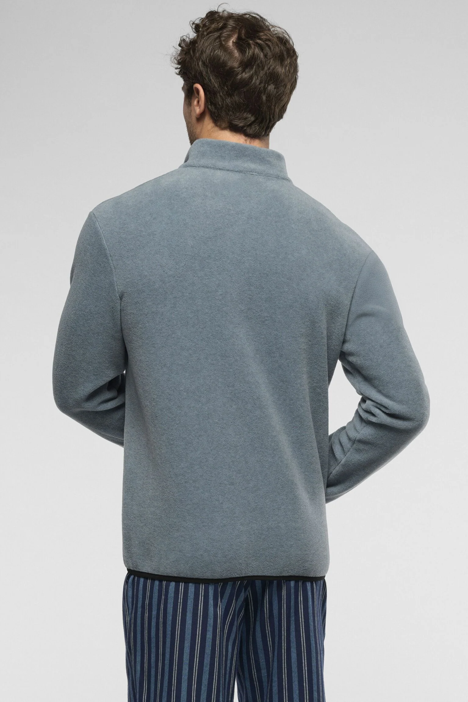Giubbino pile uomo vprt92382 grigio .1