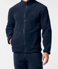 Giubbino uomo pile blu vprt92382