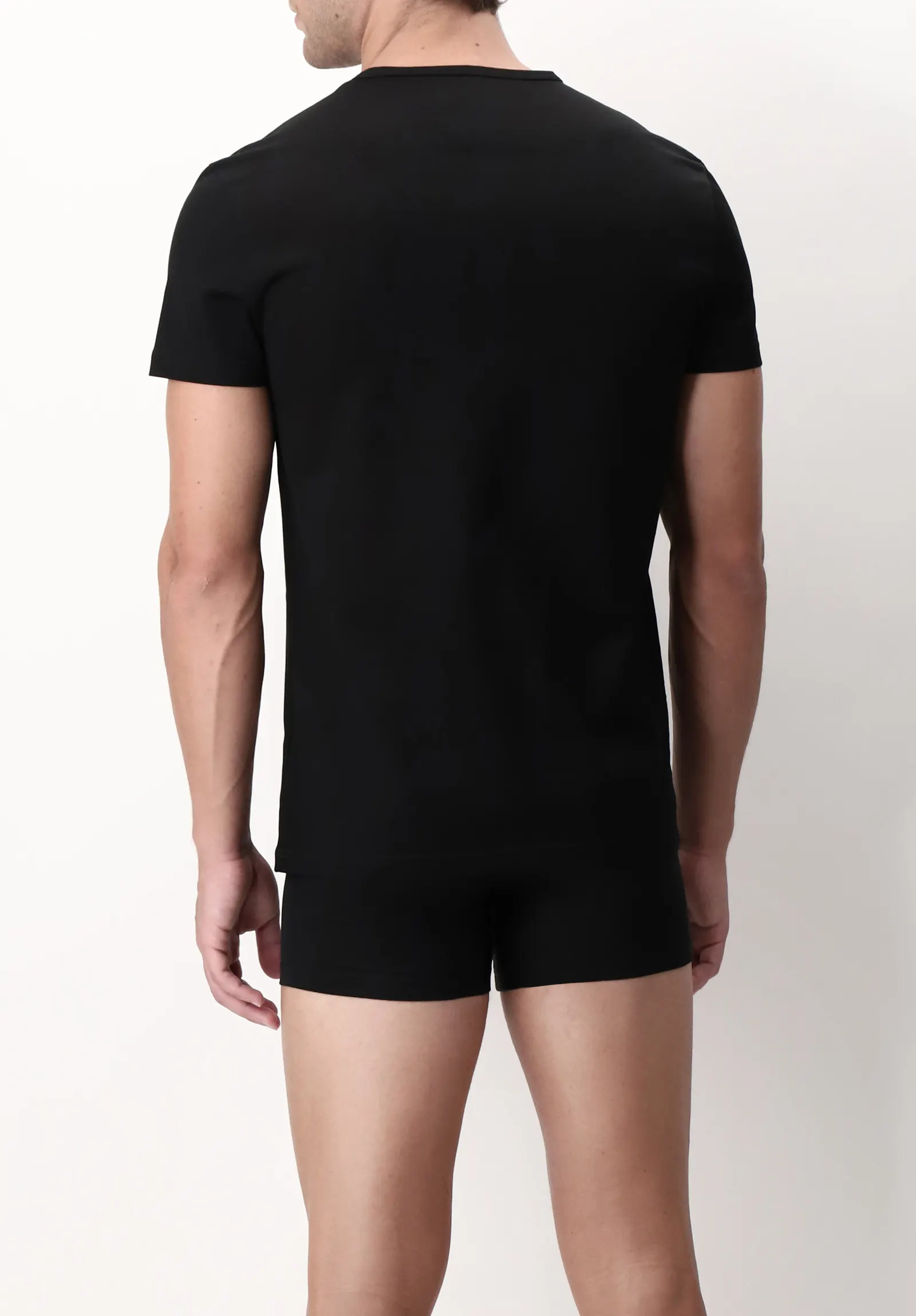 Maglia uomo filo di Scozia nero vprt00320
