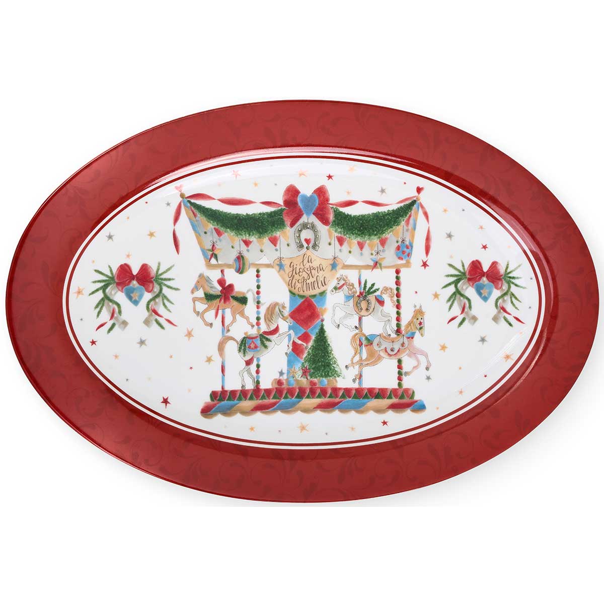 Piatto portata natalizio