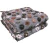 Plaid lana cotta Margherite GRIGIO