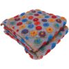 Plaid lana cotta Margherite GRIGIO COLORATO