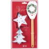 Spatola cucina con 2 stampini natalizi jhi251902 var.1