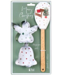 Spatola cucina con 2 stampini natalizi jhi251902 var.6