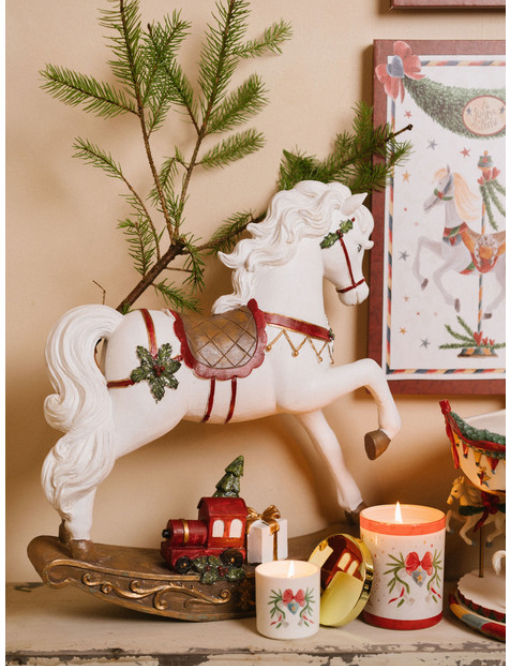 Cavallo a dondolo resina - immagine 2