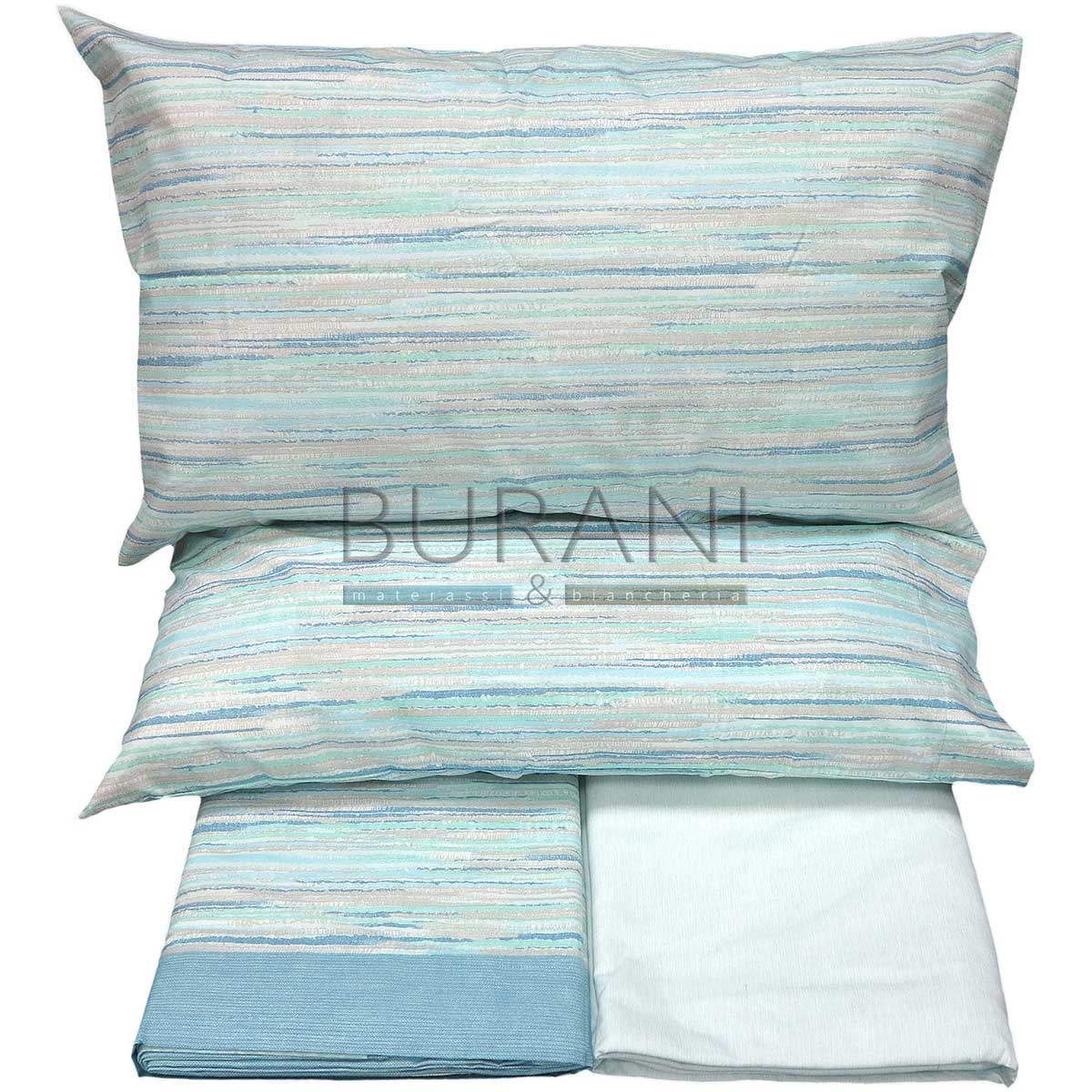 offerta lenzuola flanella reggio Emilia Zoe acqua marina