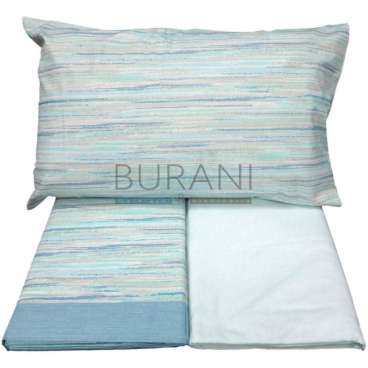 offerta lenzuola flanella reggio Emilia singole Zoe acqua marina