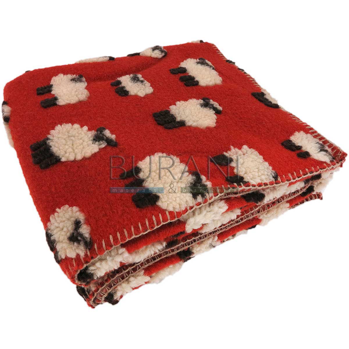 Plaid lana cotta percorelle ARANCIO