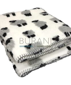 Plaid lana cotta percorelle PANNA