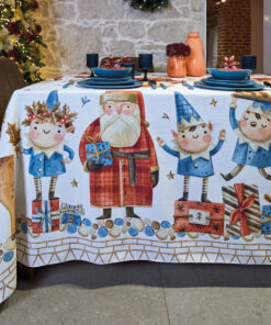 Tovaglia natalizia antimacchia Folletti