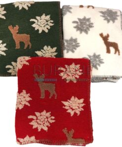 plaid di lana cotta CERVI