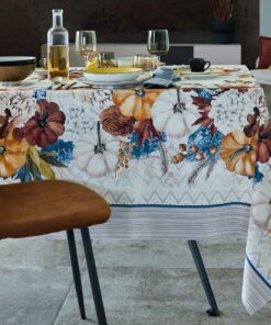 tovaglia no stiro autunnale anitmacchia Zucche